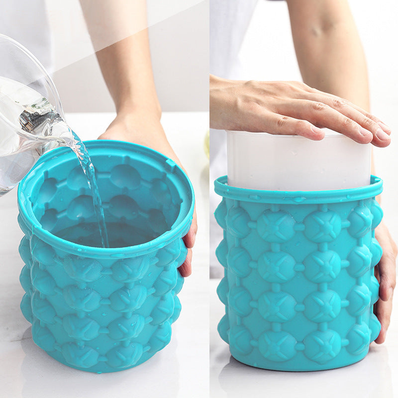 Outdoor Round Plastic Ice Bucket with Lid (Wholesale)